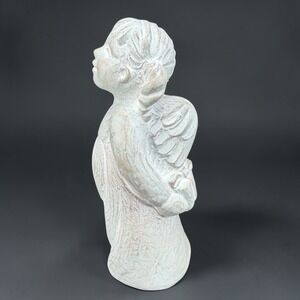 Isabel Bloom Signed Angel Figurine Girl with Pigtails Seafoam Green Figure VTG